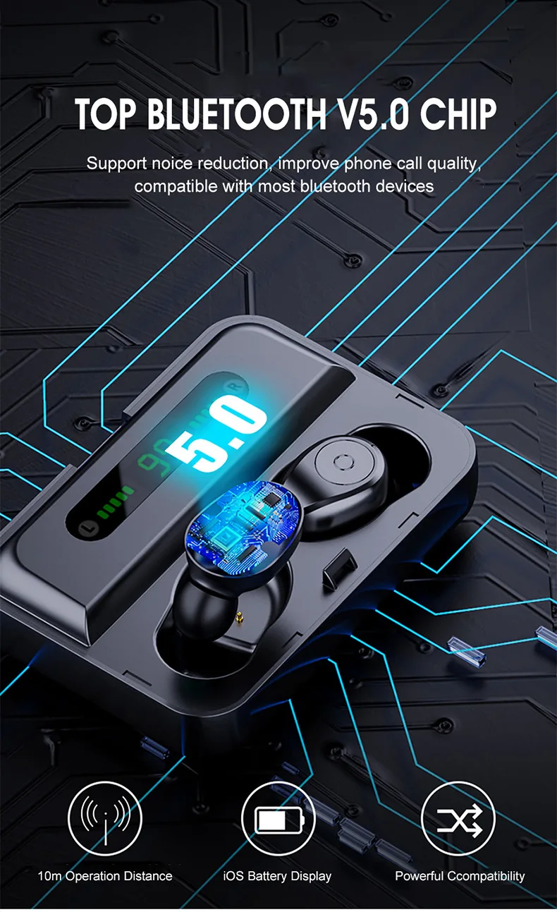 TWS мини беспроводные Bluetooth наушники Bluetooth 5,0 беспроводные наушники в ухо Hedphones Bluetooth наушники для телефона ПК