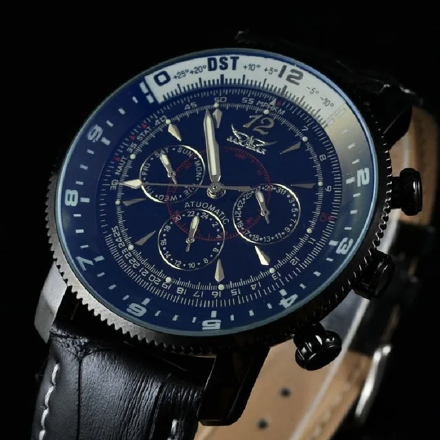 Top Luxury Brand font b Jaragar b font Men s Watch Auto Date Calendar Watch Mechanical