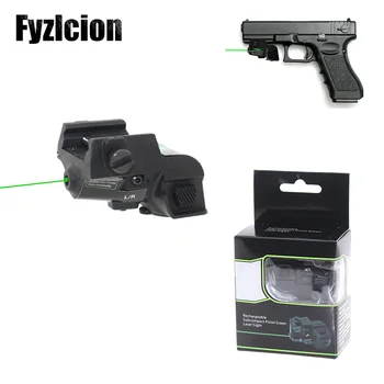

Picatinny/Weaver Rail Micro Green Dot Laser Bore Sighter Rechargeable Subcompact Mira Laser Para Pistola For Gl Pistol Rifle