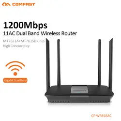 Comfast 1200 Мбит/с Wlan Wi-Fi повторитель беспроводной 5 ГГц Wi-Fi маршрутизатор высокой мощности WiFi удлинитель 4 * 6dbi антенна Wifi усилитель CF-WR618AC