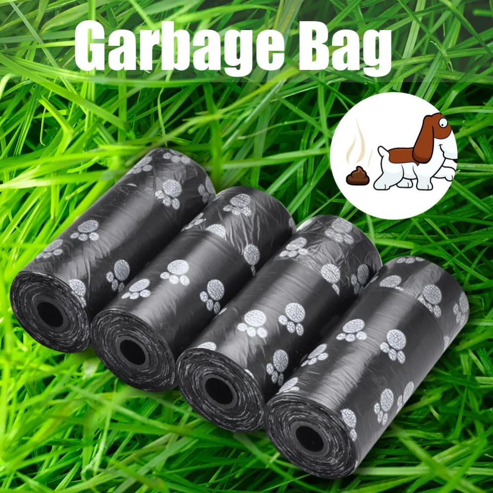 10 рулонов 150 шт Портативные разлагаемые мешки для пищевых отходов собак кошек пополнять мешок для мусора для чистки домашних животных