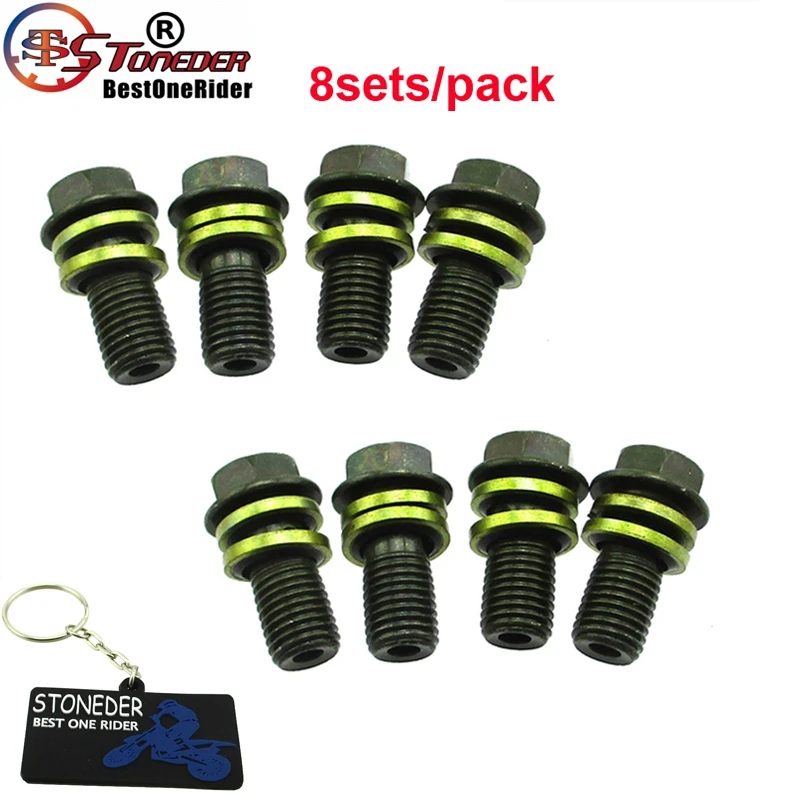 

STONEDER 8x 10mm M10 x 1.25mm Banjo Bolt Motorcycle Brake Master Cylinder For ATV Quad Dirt Bike Go Kart