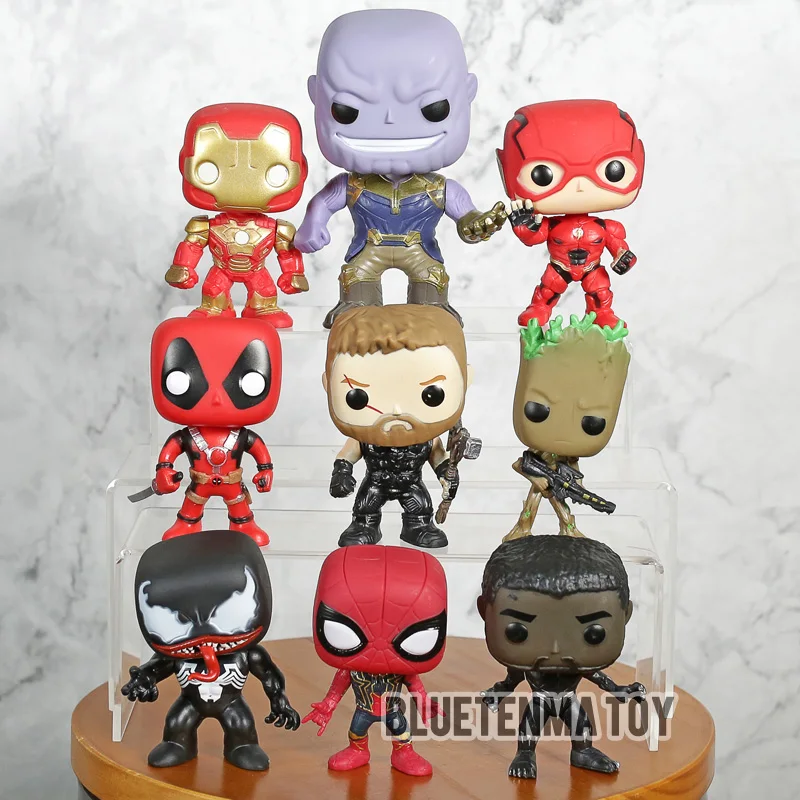 Комиксы Marvel танос Веном Железный человек флэш Капитан Америка Дэдпул Черная
