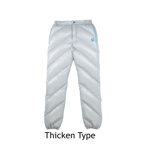 AEGISMAX унисекс 95% белые штаны на гусином пуху, водонепроницаемые теплые штаны для альпинизма, походные брюки на гусином пуху - Цвет: thicken gray