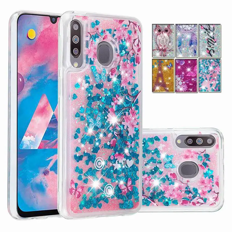 

Glitter Soft TPU Liquid Case For Samsung galaxy Note 10 Pro M10 M30 M40 A10 A20 E A30 A40 A40S A50 A70 A2 Core A20E A60 A80 A90