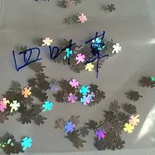 Серебристые Металлические голографические устойчив к растворителям Клевер блестящие наклейки для ногтей