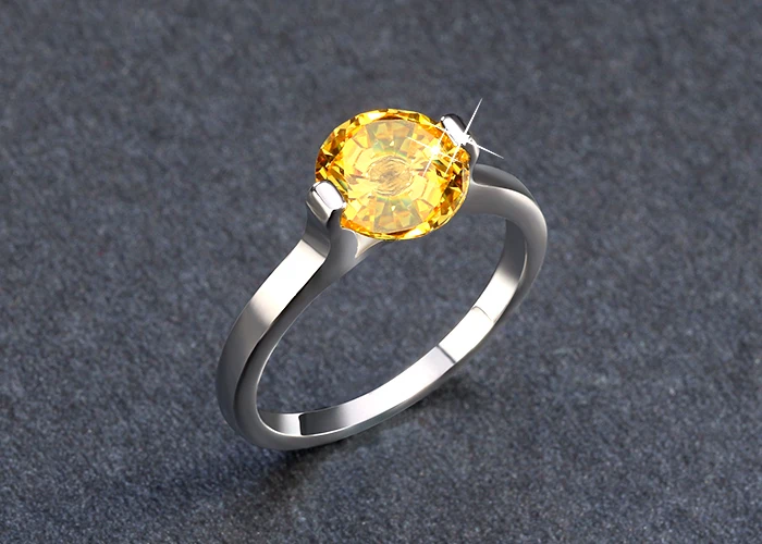 ORSA JEWELS Precious Hearts and Arrows Cut AAA Cubic Zircon Engagement & Wedding Rings for Women Fashion Silver Color Ring OR53
