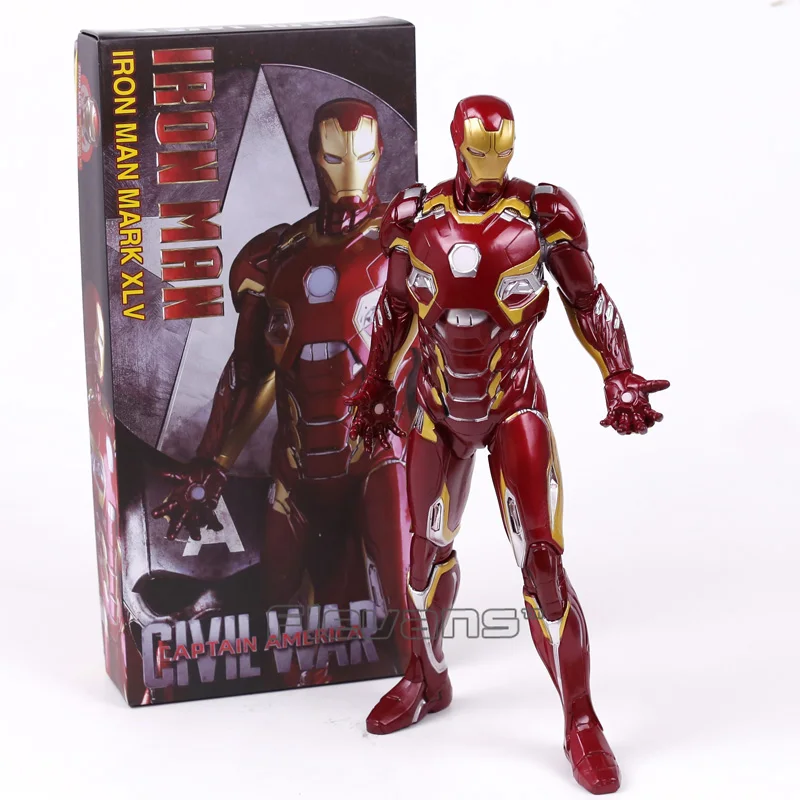 

Crazy Toys Iron Man MARK XLV MK45 PVC Figure Collectible Model Toy 28cm