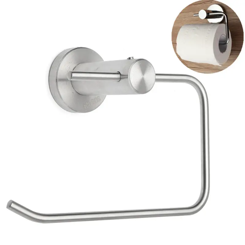 

Stainless Steel Bathroom Toilet Paper Holder Tissue Roll Bar Paper Napkin Towel Rack Bath Toilet Storage Hanger High Quality