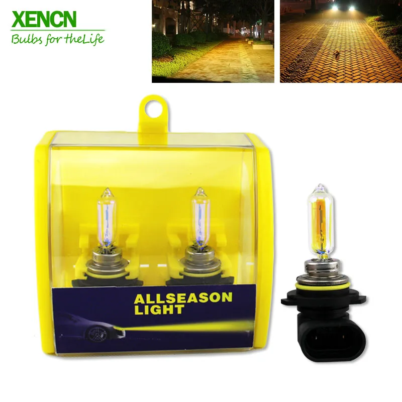 

XENCN H1R2 9012 12V 55W 2300K Golden Eyes Super Xenon Yellow Car Light Headlight Bulbs Halogen Lamp OEM Emark DOT 2pcs
