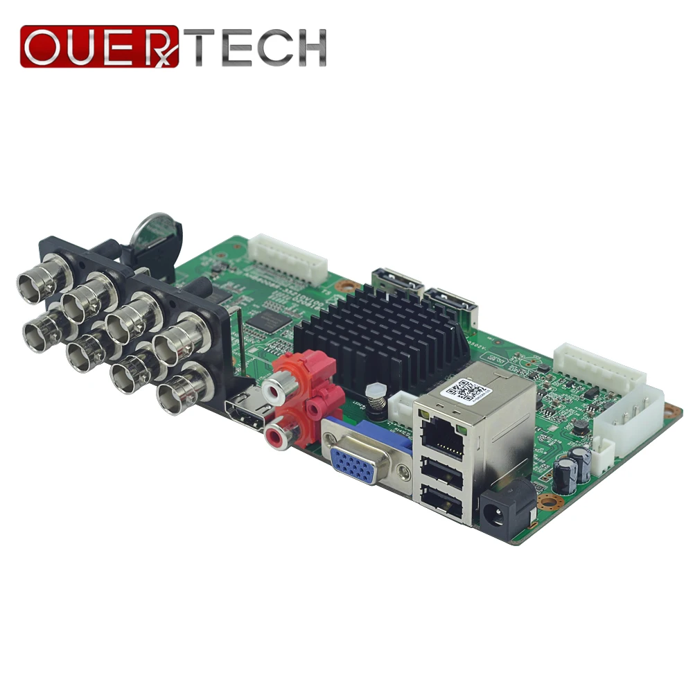 OUERTECH AHD CVI TVI IP CVBS 5 в 1 8 каналов 4 МП DVR канала RCA аудио 2 SATA HDD порт ONVIF видеонаблюдение