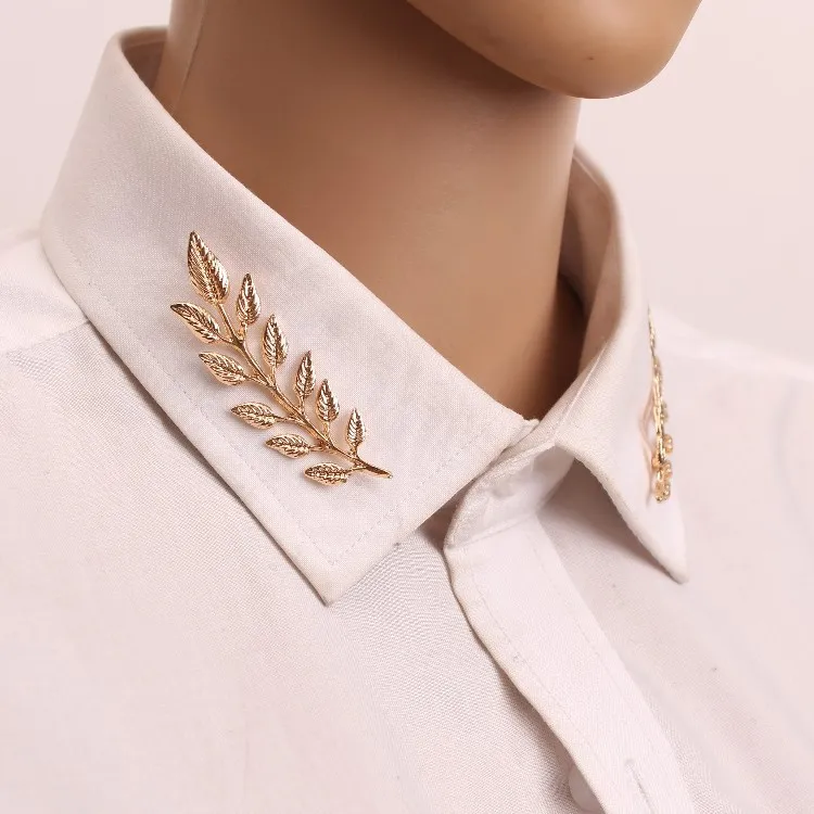 

Trendy Brooch Jewelry Exquisite Tree Leaf Pins Brooches For Women Leaves Brooch Pin Gold Silver Plant Collar Needle Broche