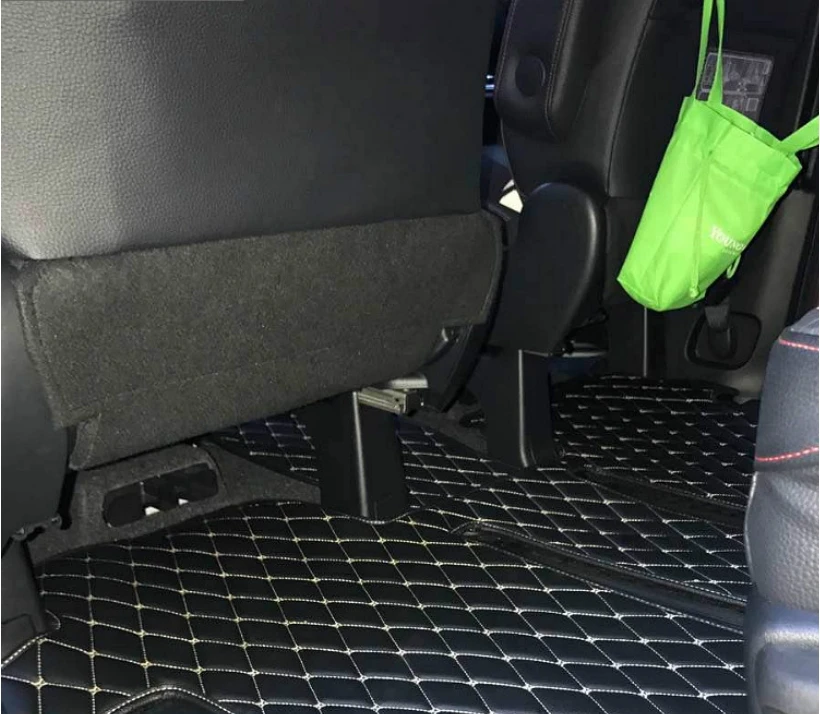 Полный комплект автомобильных ковриков+ коврик в багажник для правого привода Toyota Noah/Voxy/Esquire 8 7 мест-2000 водонепроницаемые Автомобильные Ковры