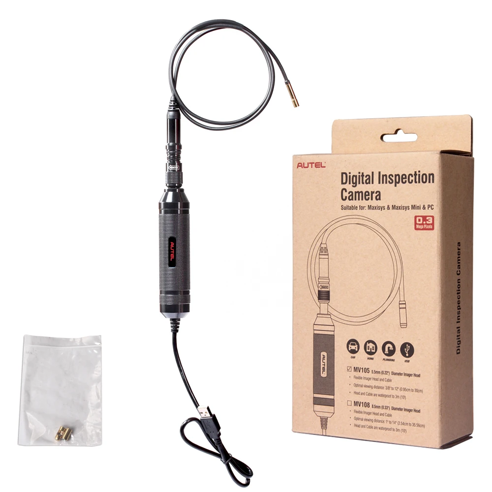 

Original Autel MaxiVideo MV108 8.5mm Digital Inspection Camera Powerful and perfect for inspecting most spark plug holes