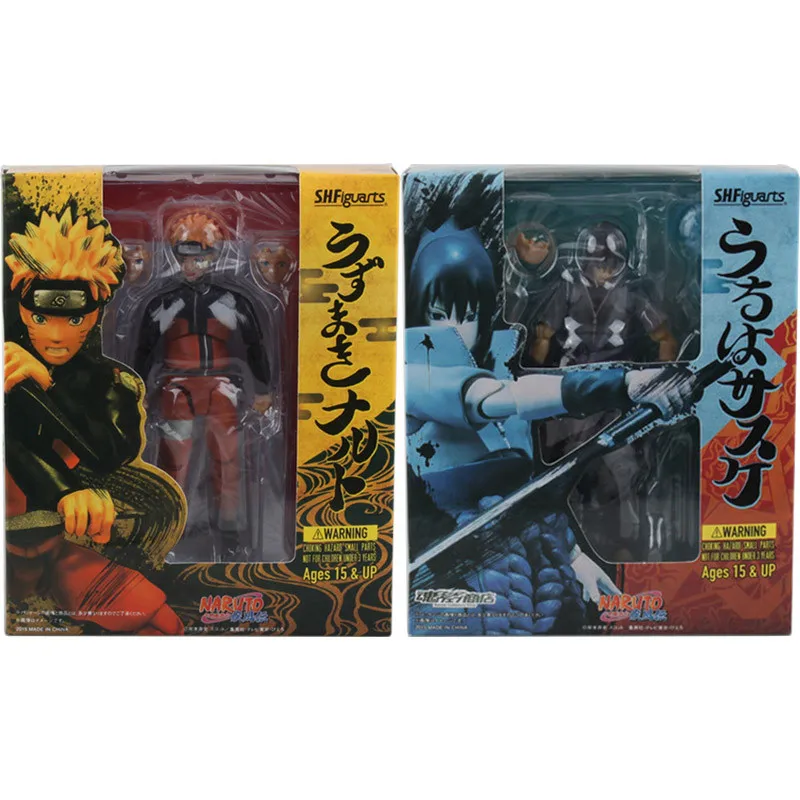 15 см Наруто рисунок s.h. Figuarts Naruto Ураганные Хроники Наруто Узумаки/у героя мультфильма Саскэ Утиха Коллекционные Фигурки игрушки