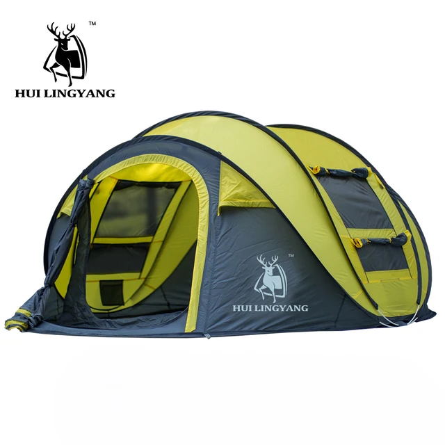 US $78.73 HUI LINGYANG throw tent outdoor automatic tents throwing pop up waterproof camping hiking tent wate