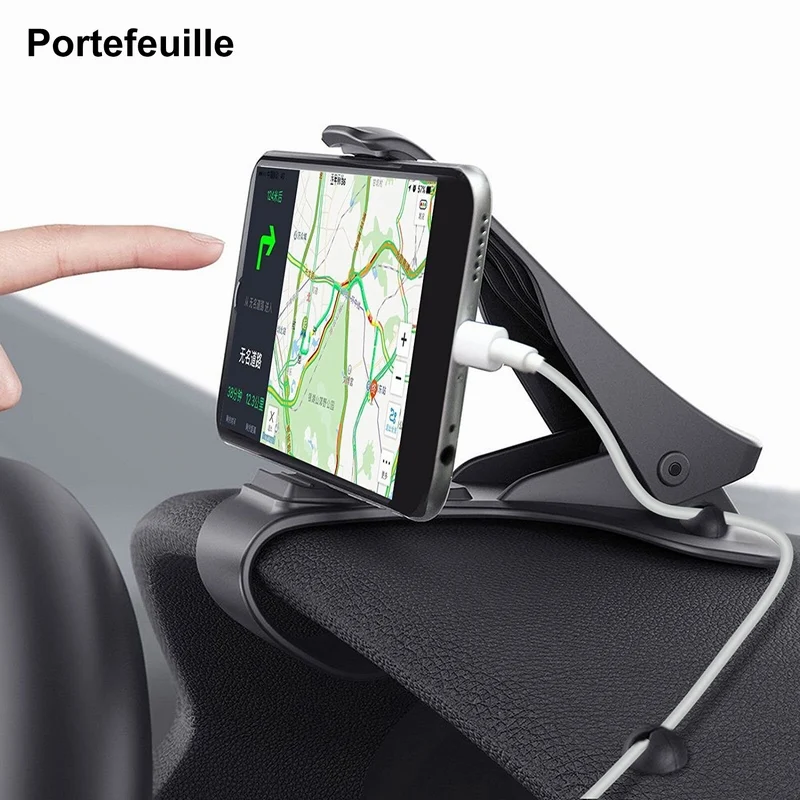 Portefeuille Car Phone Holder Dashboard Cell Phone Holder Mount for iPhone 7 Plus 6 6S Xiaomi Huawei P10 lite Stand Accessories (3)