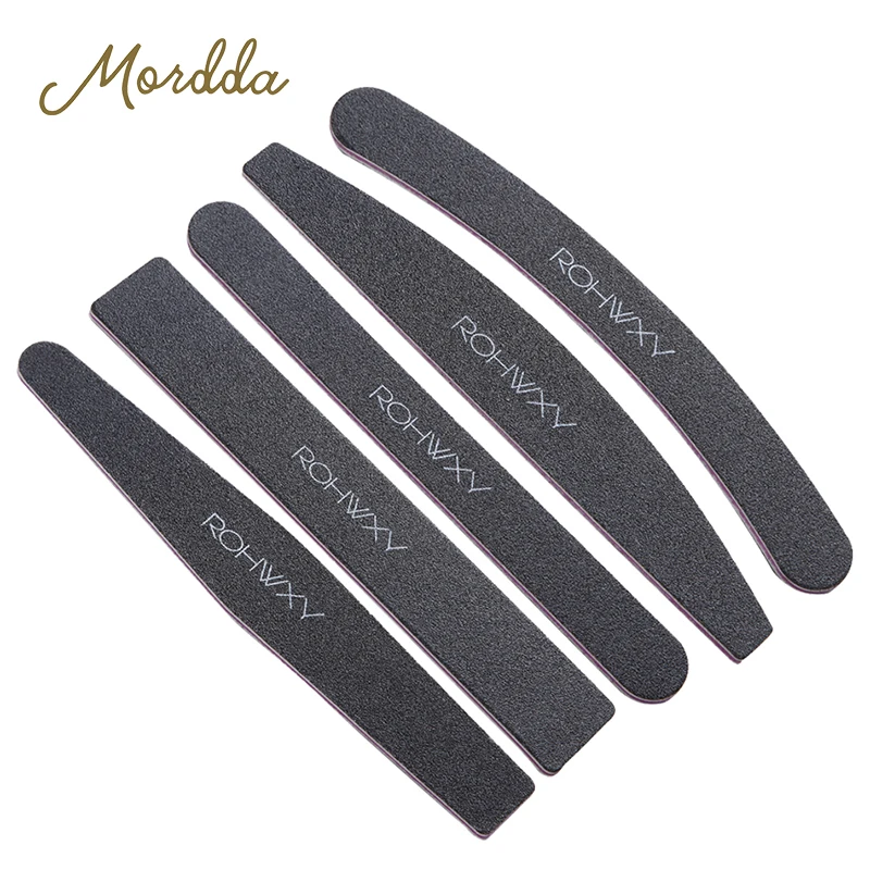 

MORDDA 5Pcs/Set Nail File 100/180 For Nail Art Professional Nail File For Pedicure Limes Nail Buffer Buffs For Manicure Tools