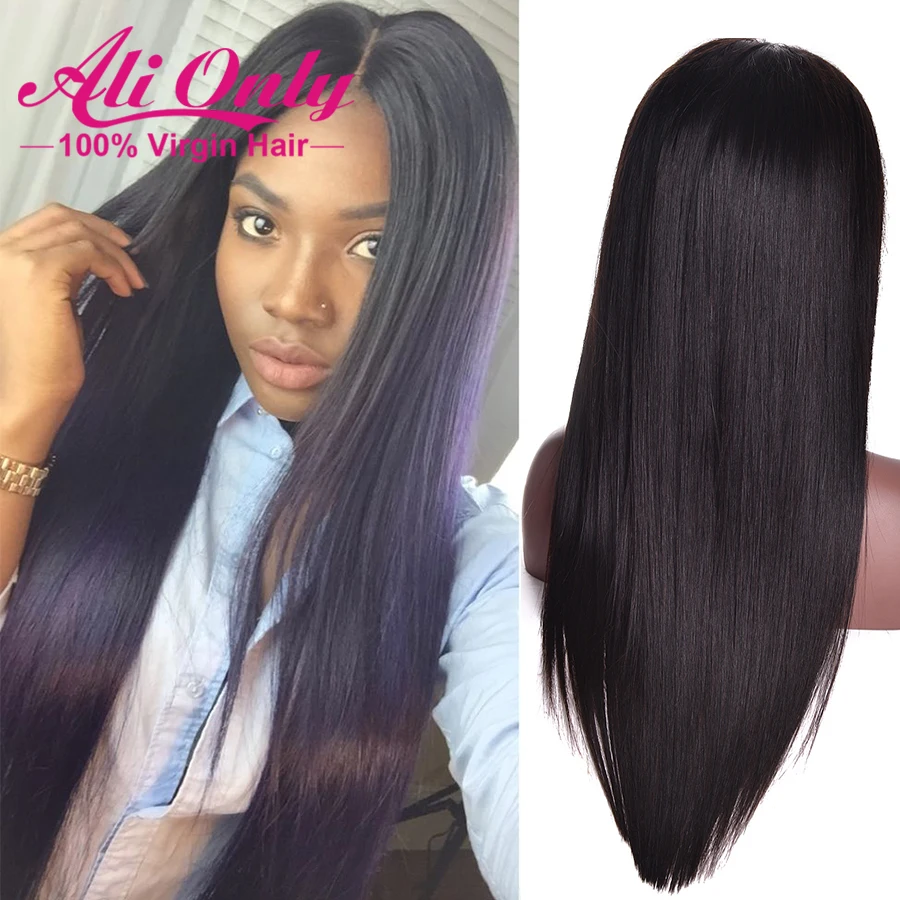 

Malaysian Straight Lace Front Wig Glueless Full Lace Human Hair Wigs For Black Women Lace Front Human Hair Wigs With Baby Hair