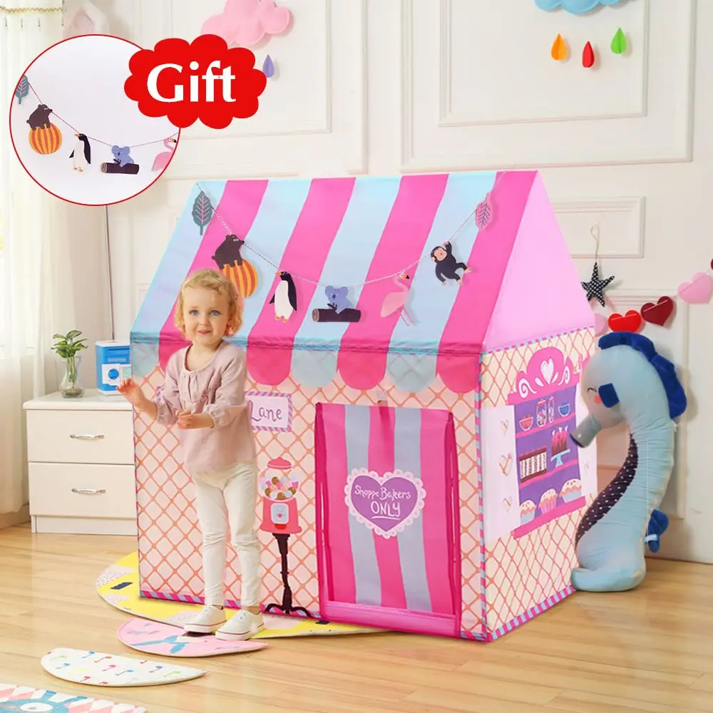 Детская игровая палатка для двора, домик в замке, складная детская игрушечная палатка, игровой домик на открытом воздухе, игрушка в помещении, детская палатка, рождественский подарок