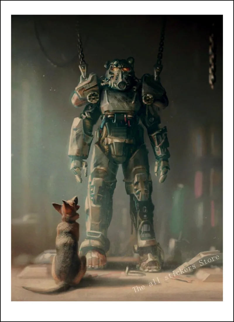 Fallout: Brotherhood of steel, Fallout 76, игровой плакат Fallout 3 4, украшение для дома, игровой плакат из крафт-бумаги/9005 - Цвет: 20