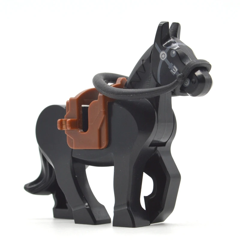 WW2 War Horses Black White Brown MOC Bricks Part Building Blocks Military Accessories Gifts Toys for Children WW2 War Horses Black White Brown MOC Bricks Part Building Blocks Military Accessories Gifts Toys for Children