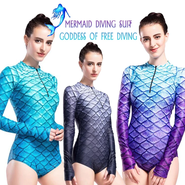

New swimsuit, women's striped swimsuit, diving suit, surfing clothes, sunscreen jellyfish, free diving suit, Mermaid Costume.