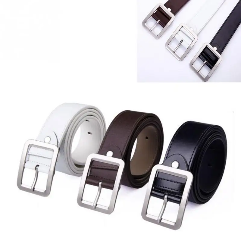 

Men leather belt men male pu leather strap luxury pin buckle casual men's belt Cummerbunds ceinture homme para hombre