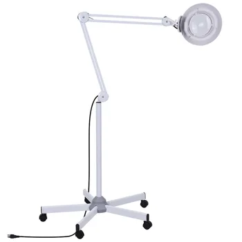 

Professional 5X Magnifying Floor Makeup Lamp 360 Rotation Cosmetic Tattoo Manicure Light Magnifier Lighting 6000-6500K