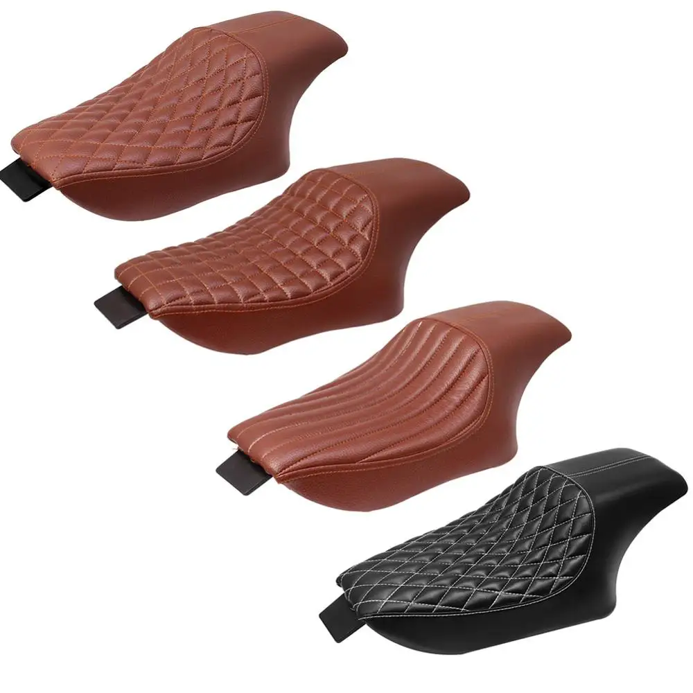 

Two Up Driver Retro Saddle Motorcycle Chopper Bobber Front Rear Passenger Fit For Harley Sportster Seat Seat Custom