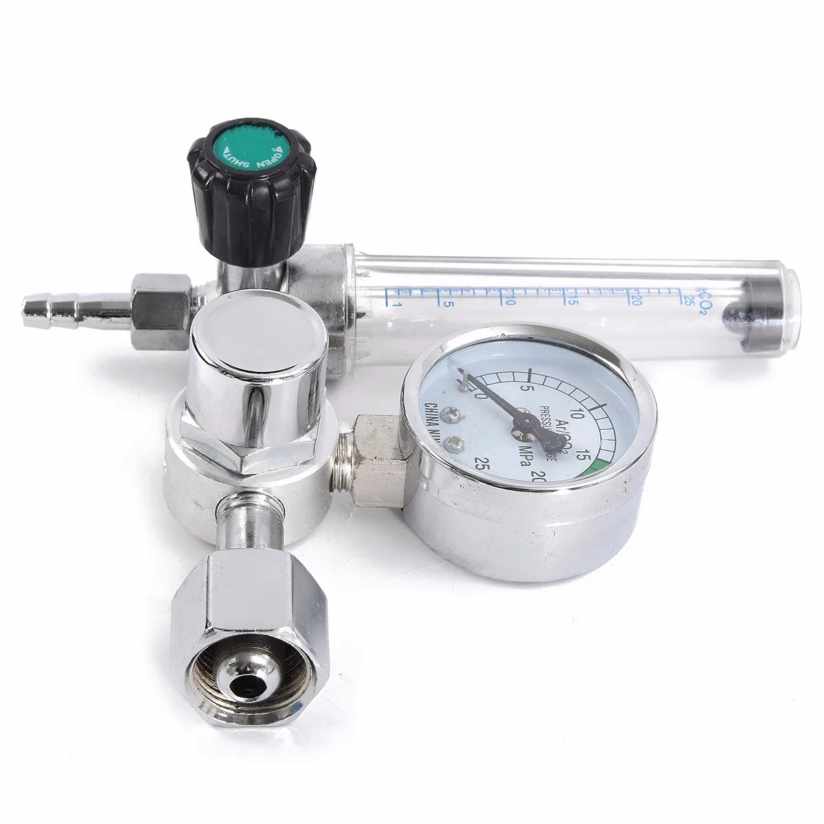 

New Safety 0-25MPa Argon CO2 Mig Tig Flow Meter Gas Regulator Gauge for Mig Welding Weld