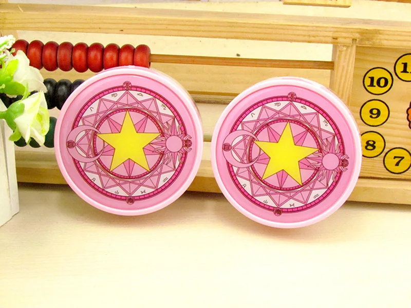 LIUSVENTINA Милая открытка Captor Sakura Sun Moon пятиконечная звезда контактные линзы коробка контейнер для цветных линз подарок для девочек
