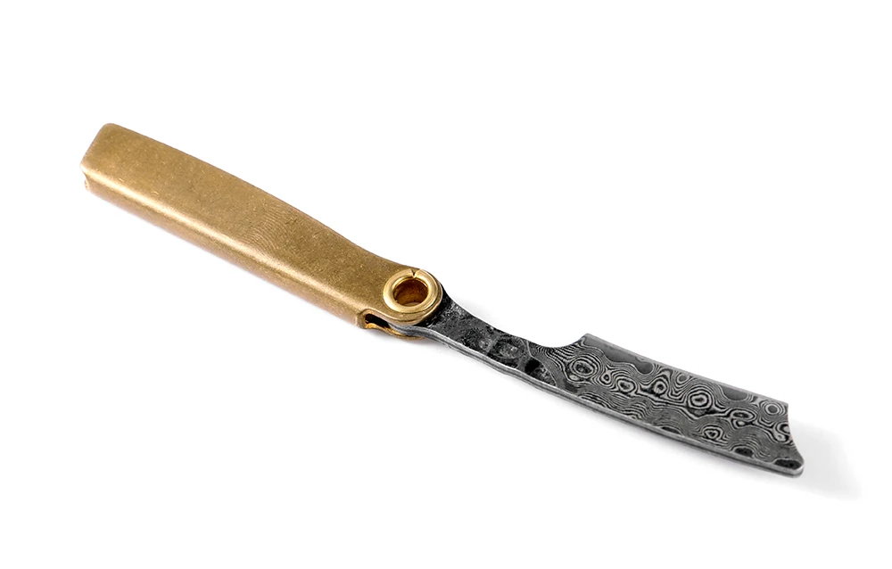 XITUO Дамасская сталь складной нож минибритва Многофункциональный Открытый пилинг подвеска «нож» Портативный Карманный Брелок EDC инструменты