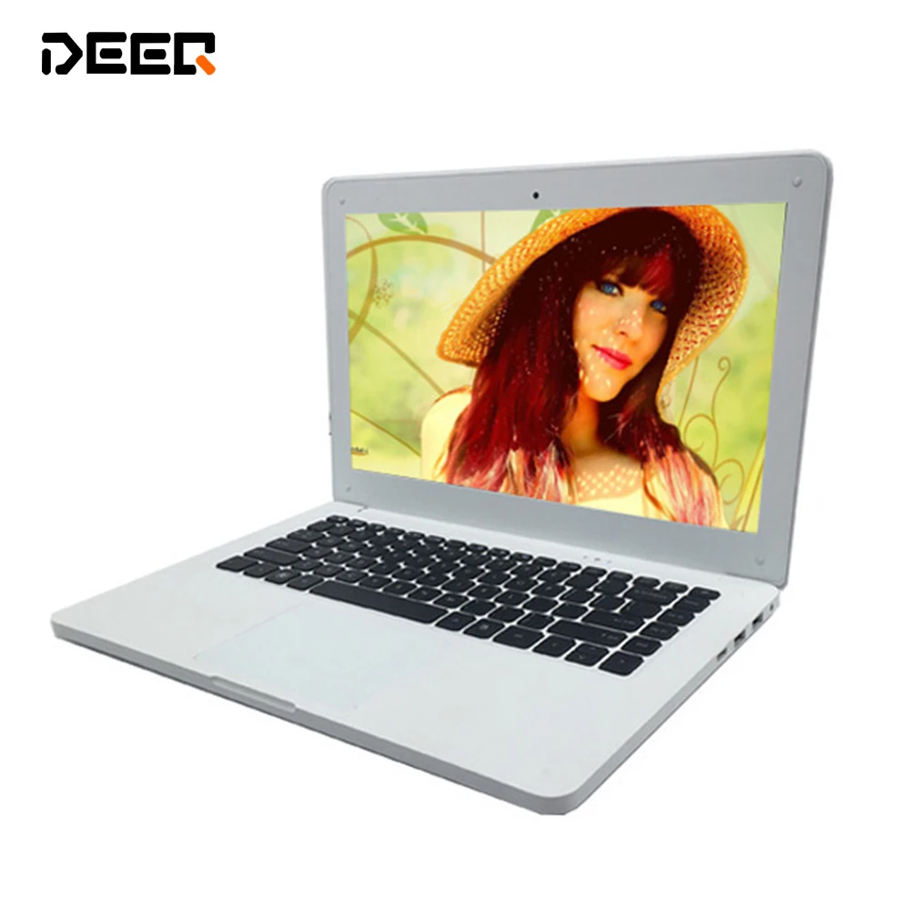 Meilleur Windows système 10 13.3 pouce Noir Blanc 4g ram 128g SSD Extensible disque dur ordinateur portable appareil photo intégré envoyer souris
