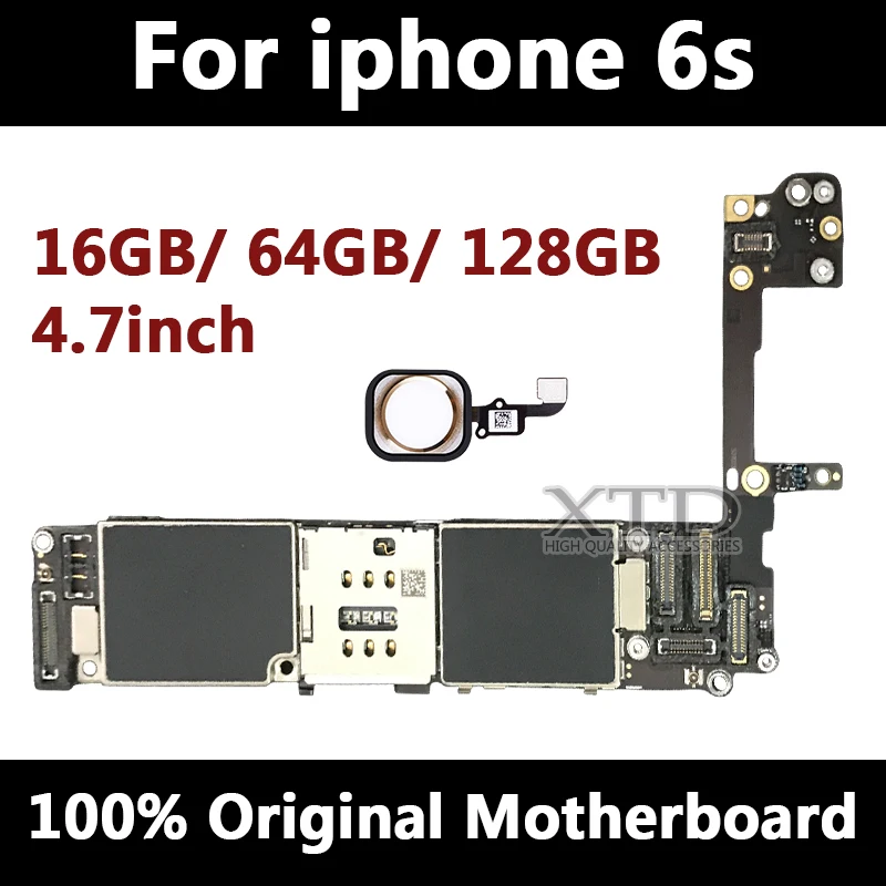 Материнская плата для iPhone 6s с Touch ID 100% оригинальные разблокированные логические