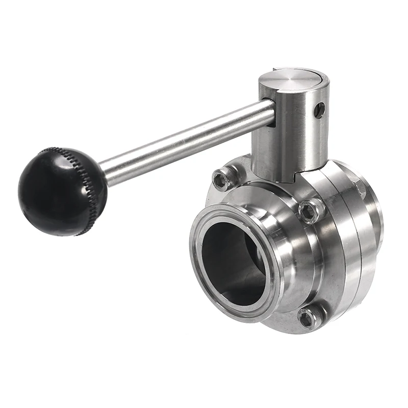 

1-1/2" 38mm SS304 Stainless Steel Sanitary 1.5" Tri Clamp Butterfly Flow Control Valve Home Brew Beer Dairy Product
