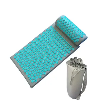 

Massager (appro.67*42cm)Cushion Mat Acupressure Relieve Back Body Pain Spike Pad Acupuncture Massage Mat with Pillow