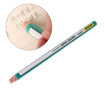 

1PC Pencil Shaped Rubber Creative Paper Wrapping Eraser Students School Supplies