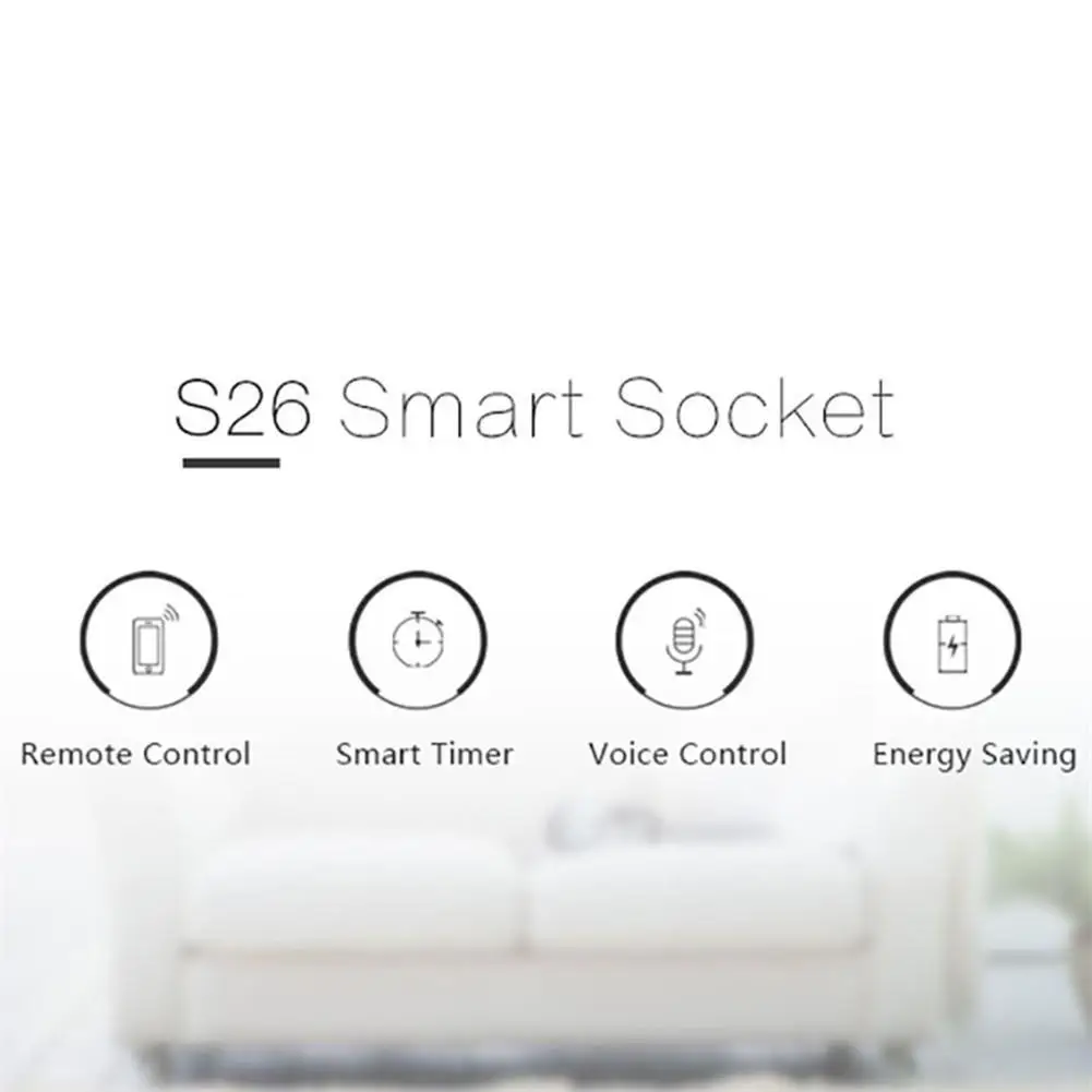 Нам Sonoff S26 ЕС/США Plug TFTTT WI-FI Smart Беспроводная розетка времени приложение контрольная Вилка Разъемы
