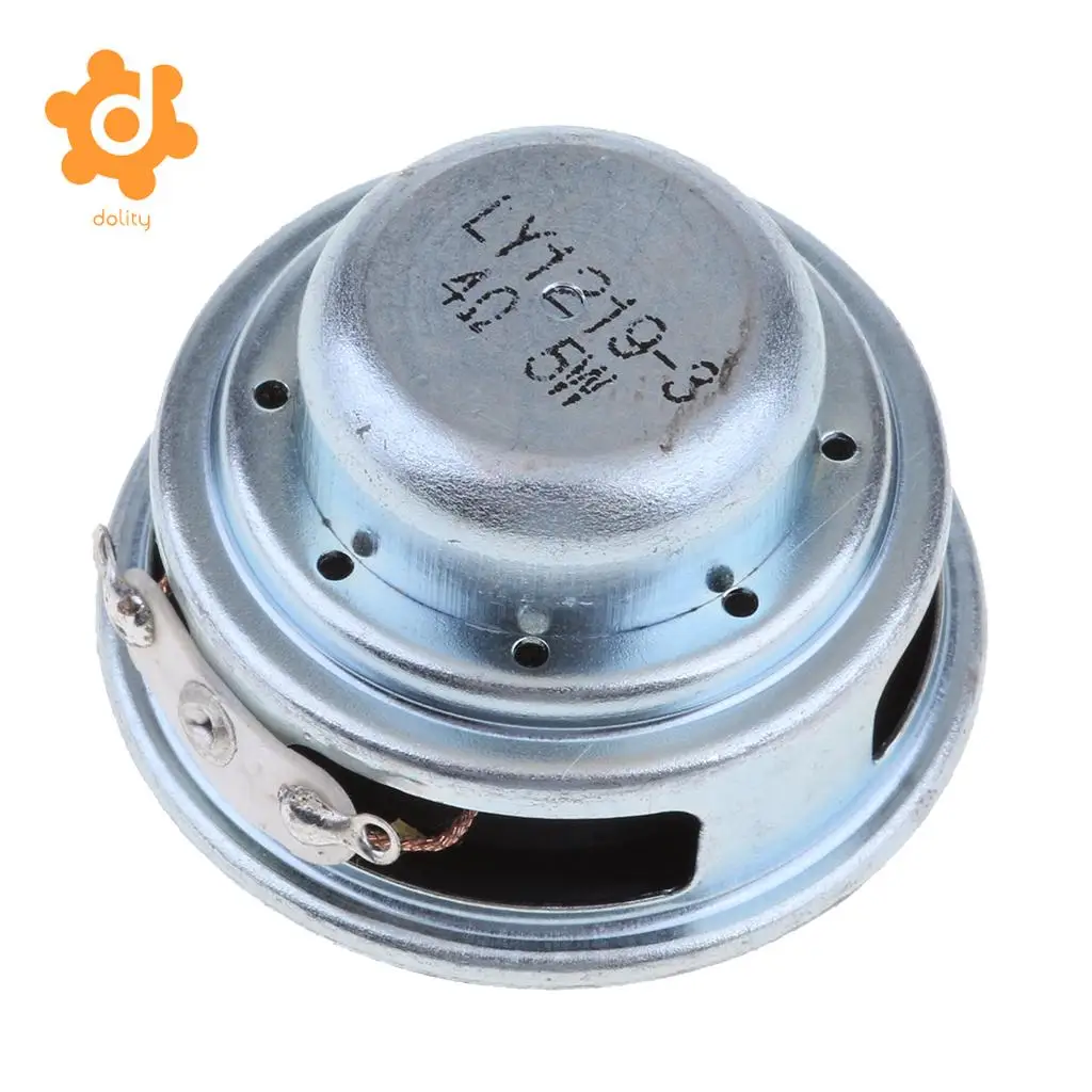 dolity 40mm 4Ohm 5W Full Range Audio Speaker PU Round Magnetic Loudspeaker 16 Coil