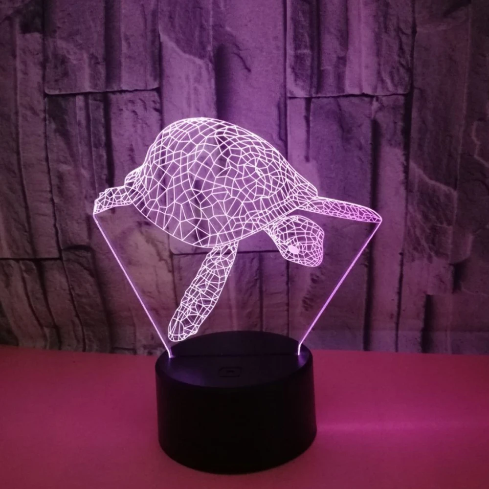 

Sea Turtle 3d led Lamp 7 Color Table Night Lamps For Kids Touch Led Usb Table Lampara Lampe Baby Sleeping Nightlight Drop Ship