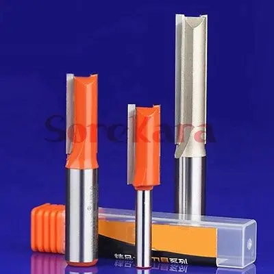 1/4 &quot* 3/8&quot * 1-3/16 &quotДва Флейта прямой фреза Концевая CNC резные инструменты для