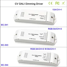 Горячая CV Светодиодная лампа Dali Диммер контроллер, 1CH/3CH/4CH затемнения/RGB/RGBW регулятор затемнения драйвера для светодиодной ленты света, DC12-24V