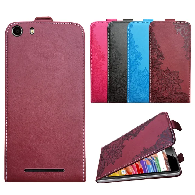 Best Price 3D Stereo Embossing lace flower butterfly flip up and down leather phone bag cover case for Haier Terra T52P