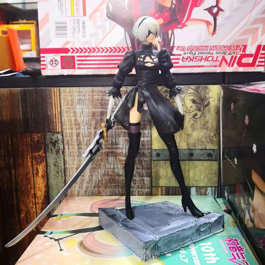 

Sci-fi Game Nier Automata Figura 2B Yorha N2 Type B with Sword 25cm Flare Figure Figurine Toys