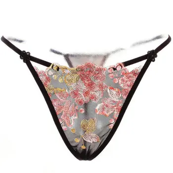 

women sexy panties royal embroidery panty sexy low-waist lace embroidered t female thong