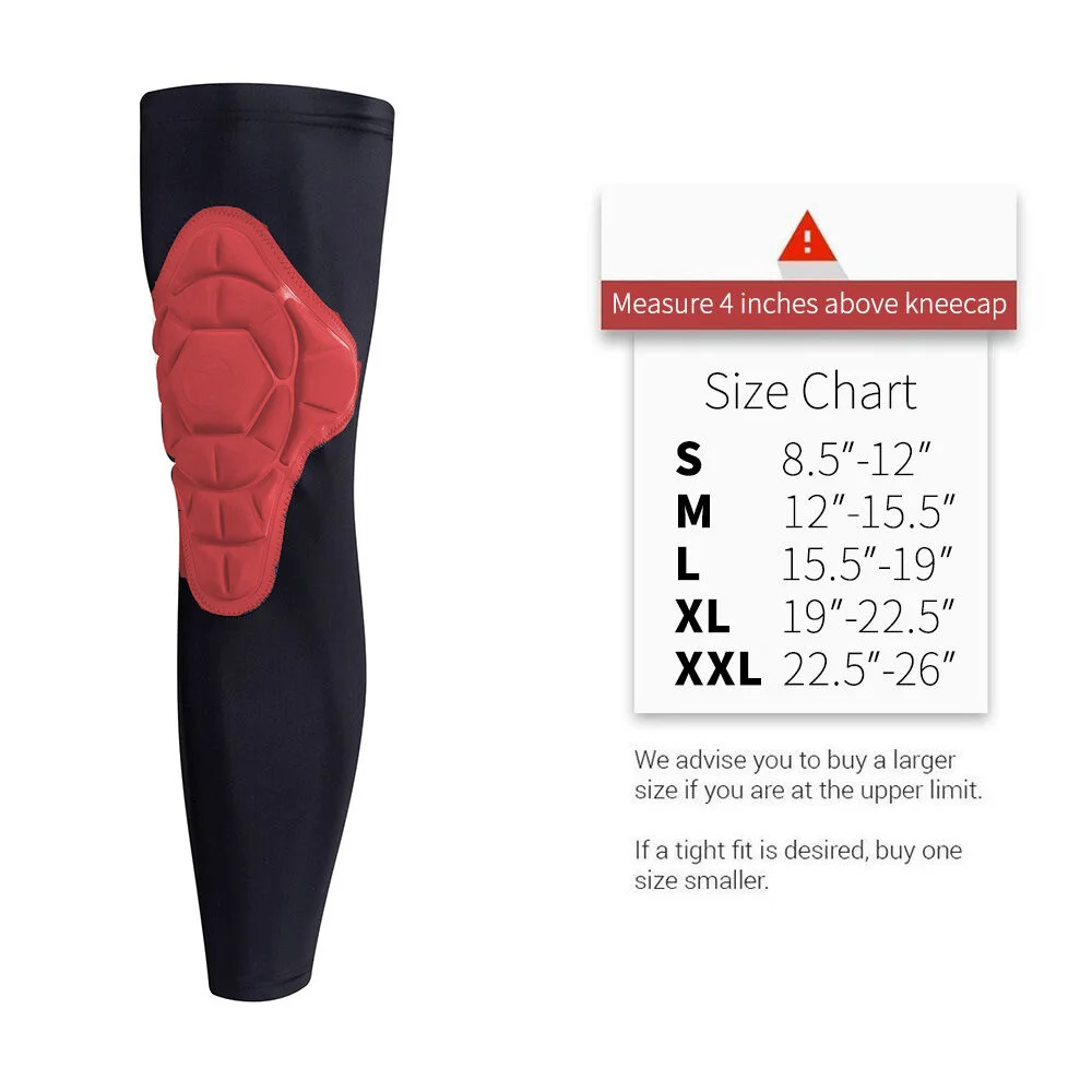Protective Compression Knee Pads Crashproof Breathable Leg Sleeve a2