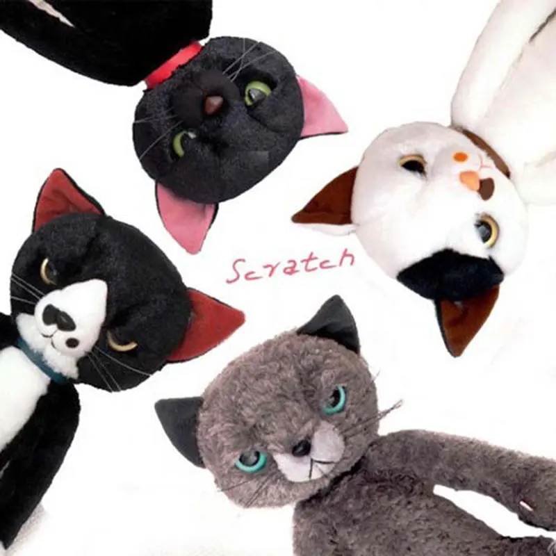 

40cm Funny unhappy face Cat plush toys Japan soft cotton cat Plush for kids kawaii animal cat plush doll toy for gift