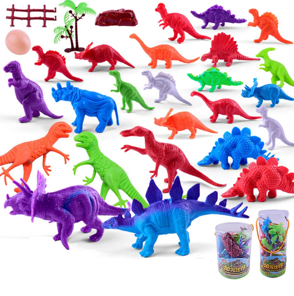 

Dinosaur Toys for Kids Plastic Dinosaurios De Juguete Figure Toy Dinosaur Model Toys Barrel Of Dinosaurs Set New Playset L0718