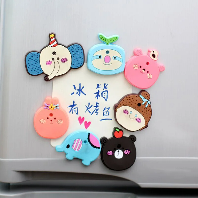 

1 x Cute silicone Cartoon Animal fridge magnets whiteboard sticker Refrigerator Magnets Kids gifts Home Decoration
